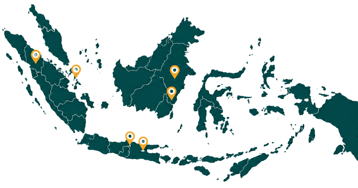 Peta lokasi proyek SEPN di Indonesia